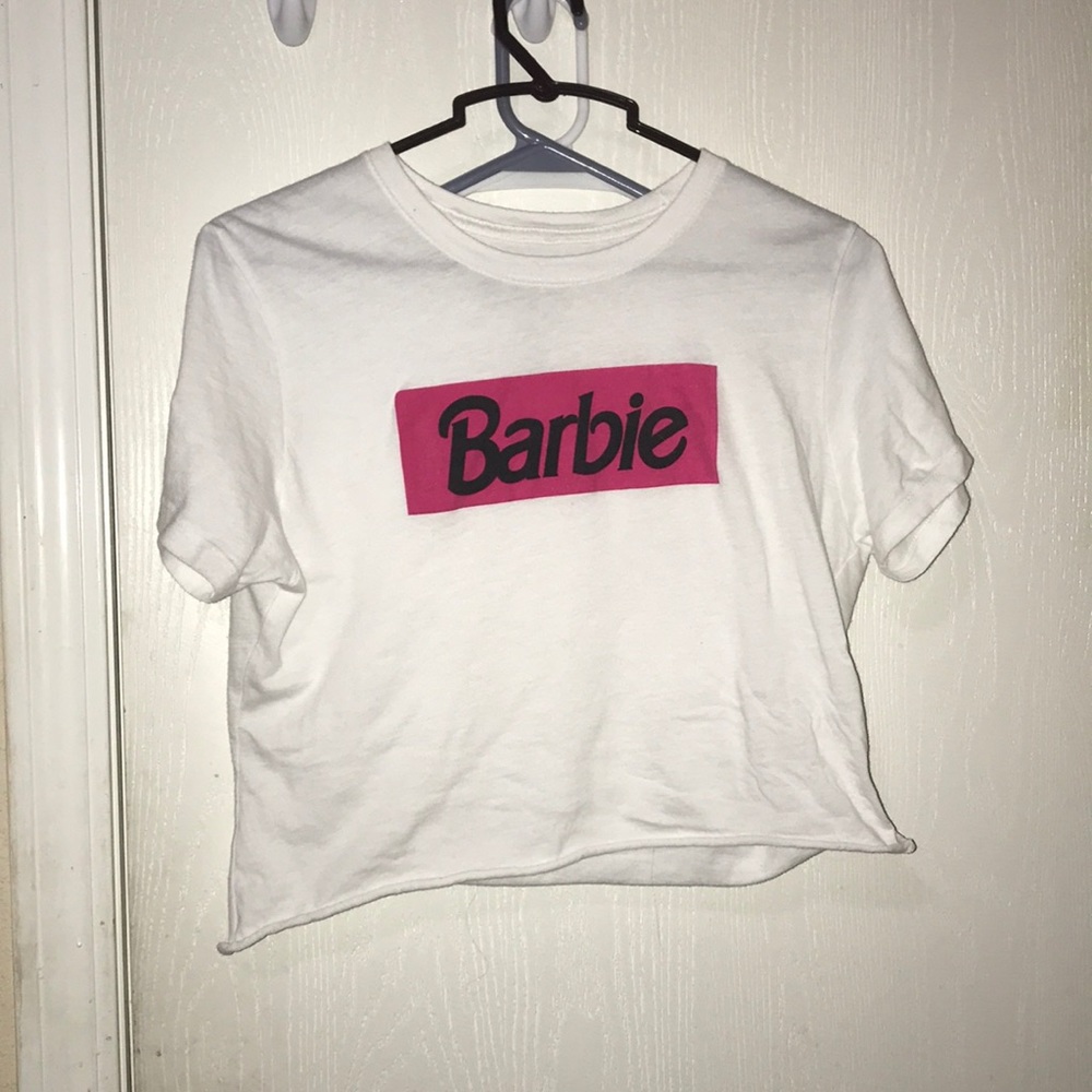 Cropped barbie t